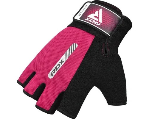 Рукавички для фітнесу RDX W1 Half Pink S (WGA-W1HP-S)