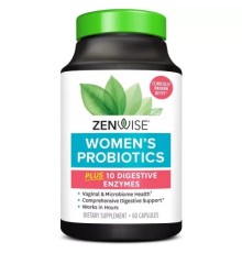Пробіотики Zenwise Пробіотики для жінок, 1 млрд КУО, Women's Probiotics, 60 капсул (ZNW72031)