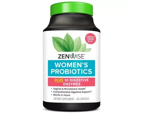 Пробіотики Zenwise Пробіотики для жінок, 1 млрд КУО, Women's Probiotics, 60 капсул (ZNW72031)
