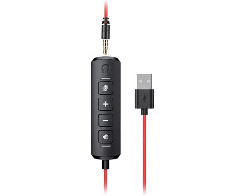 Навушники Canyon HS-07 PC Mic 3.5/USB 2.8 м Black (CNS-HS07B)