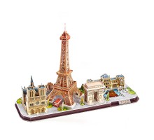 Пазл Cubic Fun Тривимірний пазл City line Париж із LED-підсвічуванням (L525h)