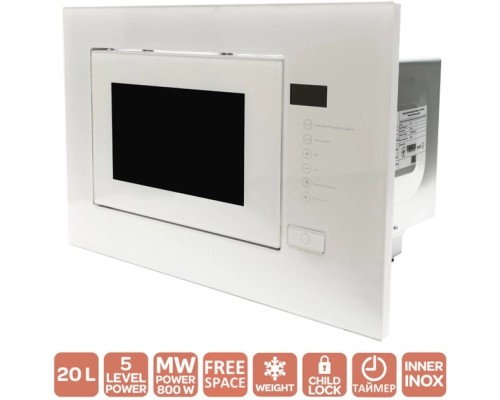 Мікрохвильова піч Ventolux MWBI 20 G WH TC FS