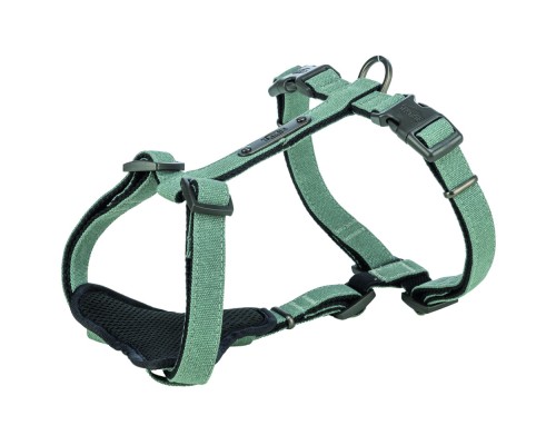 Шлея для собак Trixie CityStyle H-harness Бавовна L–XL 75–120 см 25 мм Світло-зелена (4053032682672)