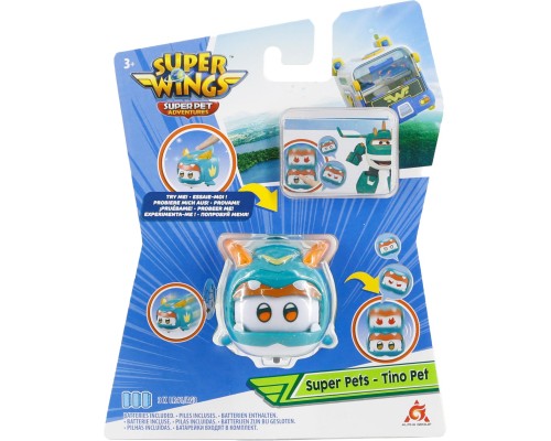 Фігурка Super Wings Super Pet Тіно улюбленець (Tino pet), світло (EU770421)