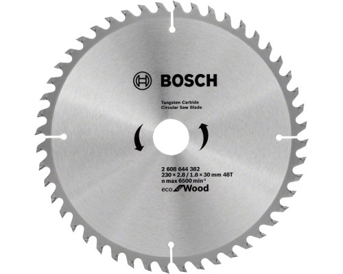 Круг відрізний Bosch пиляльний Eco for Wood 230x30-48T (2.608.644.382)