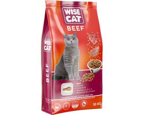 Сухий корм для кішок Wise Cat Beef 400 г (4820111141722)