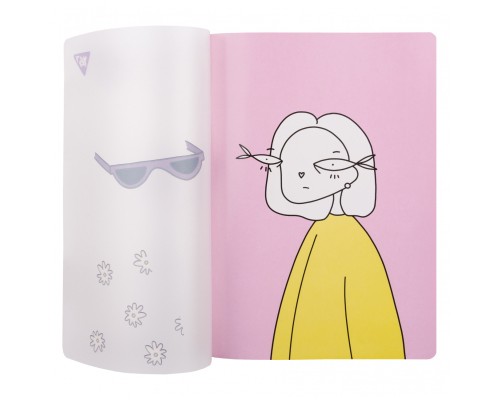 Зошит Yes А5 Hey Helly пластикова обкладинка 70 аркушів, клітинка (681849)