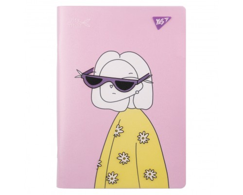 Зошит Yes А5 Hey Helly пластикова обкладинка 70 аркушів, клітинка (681849)