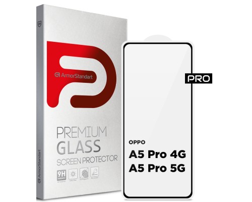 Скло захисне Armorstandart Pro OPPO A5 Pro 4G / A5 Pro 5G Black (ARM85390)
