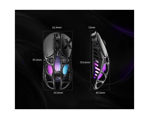 Мишка GravaStar Mercury X Wireless/Bluetooth/USB Black (GSX_BLK)