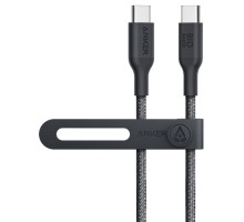 Дата кабель USB-C to USB-C 0.9m 140W bio-nylon 544 black Anker (A80F5H11)
