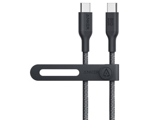 Дата кабель USB-C to USB-C 0.9m 140W bio-nylon 544 black Anker (A80F5H11)