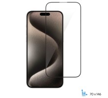 Скло захисне 2E iPhone 15 Pro 2.5D FCFG black (2E-IP-15P-6.1-SMFCFG-BB)