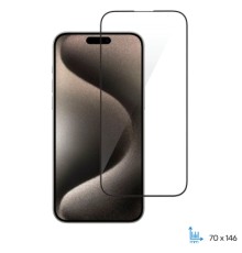 Скло захисне 2E iPhone 15 Pro 2.5D FCFG black (2E-IP-15P-6.1-SMFCFG-BB)