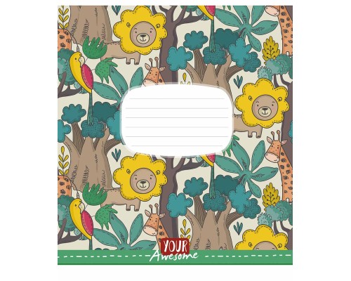 Зошит Школярик Funny cuties 24 аркуша лінія (024-3142L)