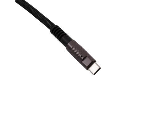 Дата кабель USB-C + USB A to USB-C 1.0m Double-Sleeved Geek black Keychron (CAB21_KEYCHRON)