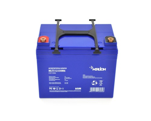 Батарея до ДБЖ Merlion MLTS12330M6 12V-33Ah (MLTS12330M6+)