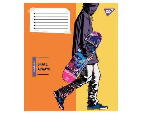 Зошит Yes Skate is always А5 48 аркушів клітинка (767814)