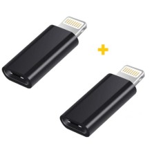 Перехідник USB-C F to Lightning M 2PCS black XoKo (XK-AC015-BK2)