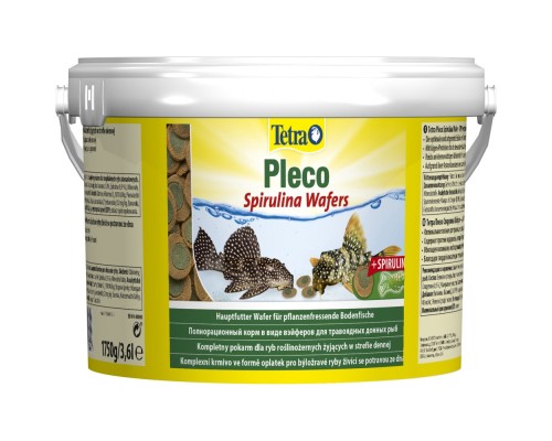 Корм для риб Tetra Pleco Spirulina Wafers для травоїдних донних рибок 1.75 кг (пластинки) (4004218814745)