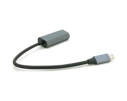 Перехідник USB-C to RJ45 0.18m 1000Mbps gray Voltronic (YT-Type-C(M)/RJ-45(F)-G/27033)