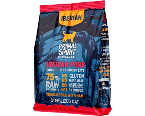 Сухий корм для кішок Alpha Spirit Primal Iberian Pork 1 кг (8436586311483)