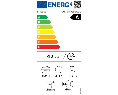 Пральна машина Electrolux EWS6326BU