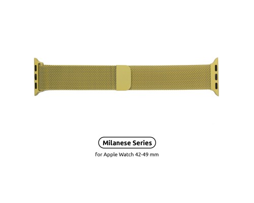Ремінець до смарт-годинника Armorstandart Milanese Loop для Apple Watch 49/46/45/44/42 (Series 1-3) Yellow (ARM55261)