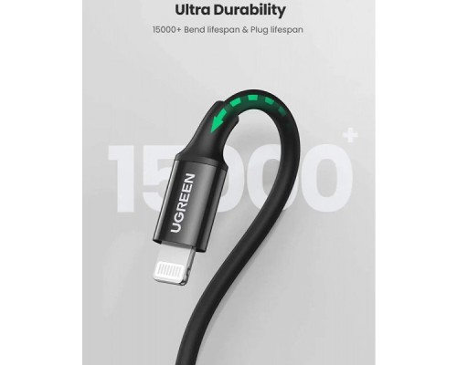 Дата кабель USB-C to Lightning 2.0m 3A US171 black UGREEN (60752)