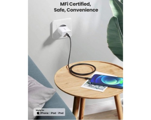 Дата кабель USB-C to Lightning 2.0m 3A US171 black UGREEN (60752)