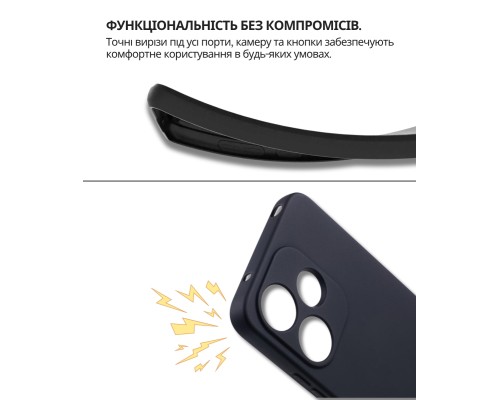 Чохол до мобільного телефона BeCover Silicone Xiaomi Redmi 13x Black (714685)
