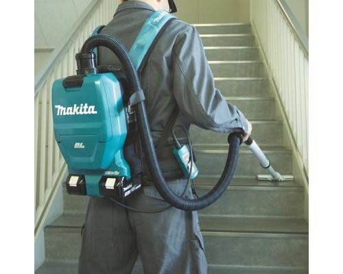Пилосос будівельний Makita аккумуляторный ранцевого типа LXT, 18В + 18В, без АКБ и ЗУ (DVC260Z)