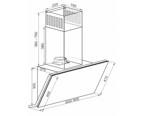 Витяжка кухонна Kaiser AT9430FGECO