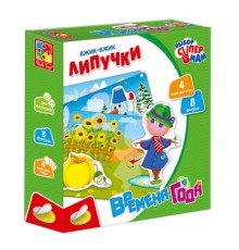 Розвиваюча іграшка Vladi Toys Вжик-вжик Липучки Времена года рос (VT1302-23)