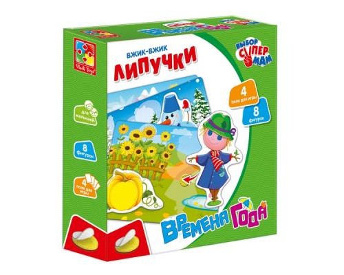 Розвиваюча іграшка Vladi Toys Вжик-вжик Липучки Времена года рос (VT1302-23) Розвиваюча іграшка Vladi Toys Вжик-вжик Липучки Времена года рос (VT1302-23)
