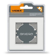 Рамка Videx BINERA біле скло одинарна (VF-BNFRG1H-W)