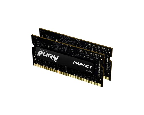 Модуль пам'яті для ноутбука SoDIMM DDR3L 8GB (2x4GB) 1866 MHz Fury Impact Kingston Fury (ex.HyperX) (KF318LS11IBK2/8)
