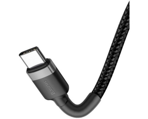 Дата кабель USB-C to USB-C 2.0m USB 3.1 3A grey-black Baseus (CATKLF-HG1)