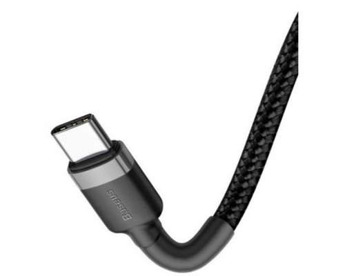 Дата кабель USB-C to USB-C 2.0m USB 3.1 3A grey-black Baseus (CATKLF-HG1)