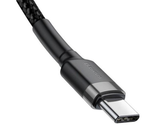 Дата кабель USB-C to USB-C 2.0m USB 3.1 3A grey-black Baseus (CATKLF-HG1)