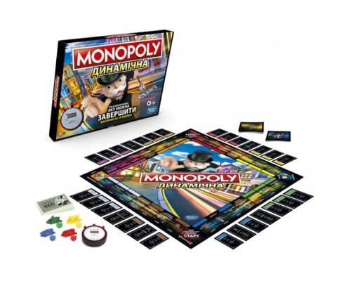 Настільна гра Hasbro Монополія Перегони українська версія (E7033)