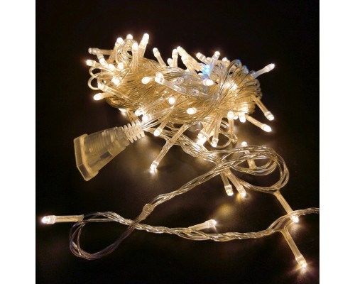 Гірлянда Novogod`ko нитка, 100 LED, теплий білий, 5 м, мерехтіння (973764)