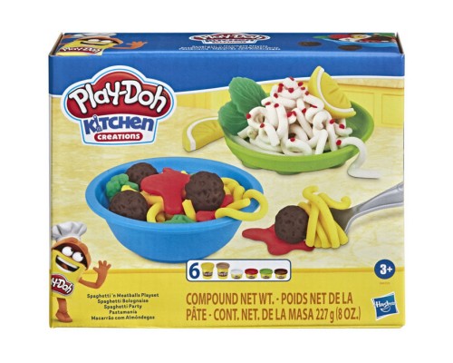 Набір для творчості Hasbro Play-Doh Кухонне приладдя Спагеті та тефтелі (E8680)