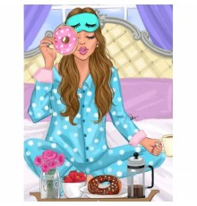 Картина по номерам Santi Ранок з пончиками 40*50 см алмазна (954167)