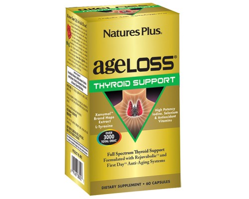 Вітамінно-мінеральний комплекс Natures Plus Комплекс для підтримки Щитовидної Залізи, AgeLoss, 60 капс (NTP8025)