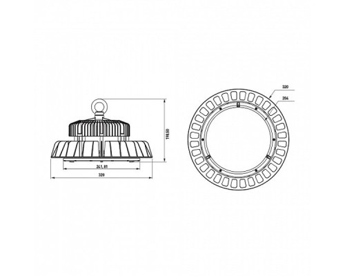 Світильник Eurolamp LED-UFO-240/50