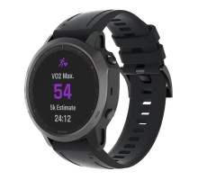 Ремінець до смарт-годинника Armorstandart Silicone 20mm для Garmin Fenix 5s/6s Black (ARM60799)