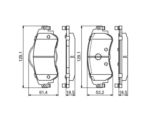 Гальмівні колодки Bosch 0 986 494 690