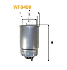 Фільтр паливний Wixfiltron WF8499