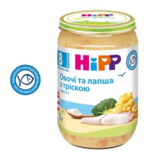 Дитяче пюре HiPP локшина з морською рибою та овочами, 220 г (9062300131465)